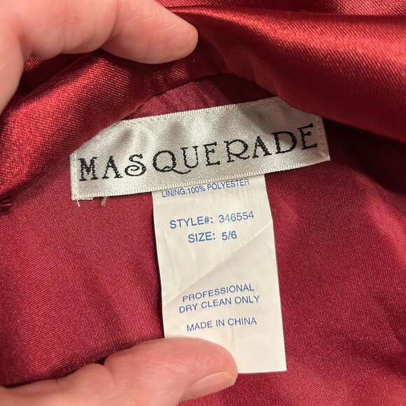 NWT Size 5/6 Ruby colored strapless formal dress - Picture 9 of 13